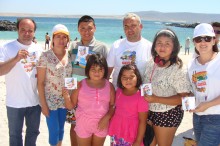 Compartiendo con familias y jóvenes que llegan a disfrutar de las playas de Bahía Inglesa.