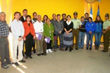 Representantes de instituciones y organizaciones sociales que conforman la comisión comunal de drogas y alcohol en Copiapó.