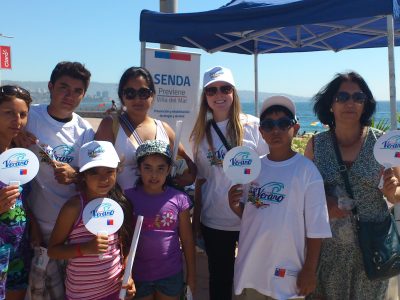 En playa Chica de El Tabo parte campaña veraniega en provincia de San Antonio