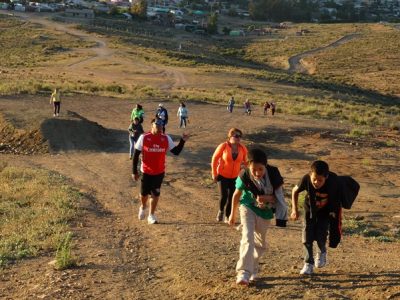 En Andacollo realizan primer trekking preventivo familiar