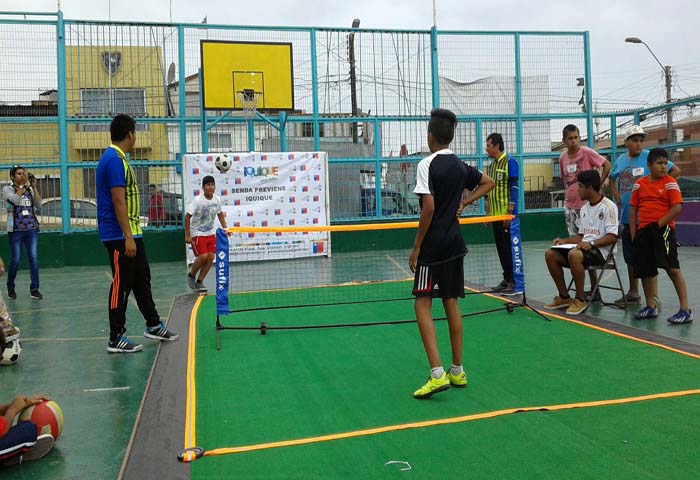 SENDA Previene y municipio de Iquique realizaron Torneo de  “Fútbol–Tenis” en la comuna