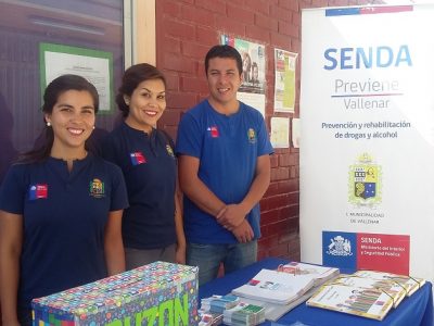 Senda Vallenar participa en feria preventiva en Colegio Cristiano Behtel