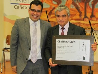 Cañete se certifica como la primera municipalidad en prevención de las drogas y alcohol en la provincia de Arauco