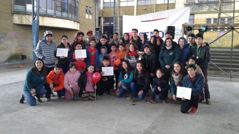 SENDA Previene de Temuco organizó tarde recreativa en Escuela Villa Carolina