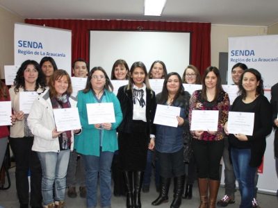 SENDA Araucanía certificó a 25 profesionales de programa Actuar a Tiempo