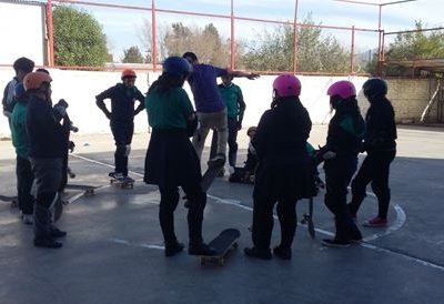 SENDA Previene Talagante comienza escuela itinerante de skate