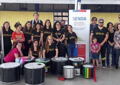 SENDA Previene San Ramón organiza entretenidas clínicas con batucadas