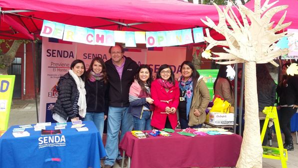 SENDA Previene de la provincia de Talagante participan de «Feria de la Niñez»