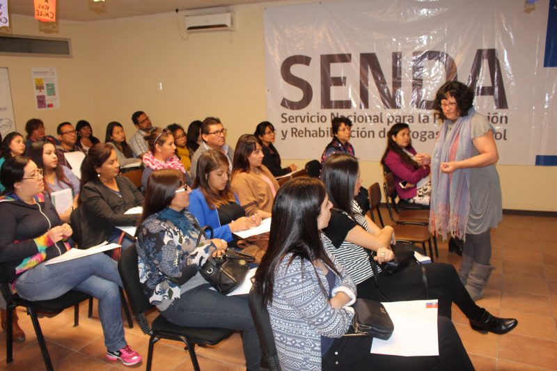 Profesionales  y técnicos de SENDA reciben capacitación sobre abordaje de violencia contra las mujeres