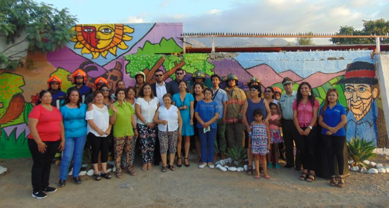 Inauguran mural creado por los propios vecinos de la Villa El Palqui de Monte Patria