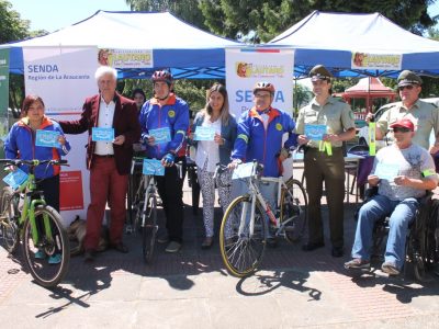 SENDA Araucania llamó a ciclistas de Lautaro a pedalear sin alcohol