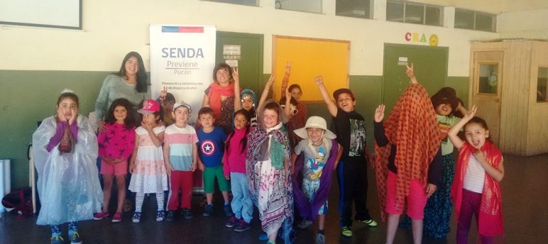 SENDA Previene Pucón realiza actividades protectoras para niños de las Escuelas de Verano
