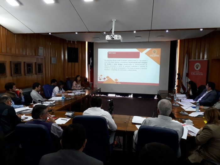 SENDA Previene Valdivia realizó presentación de su trabajo frente al Concejo Municipal 2017
