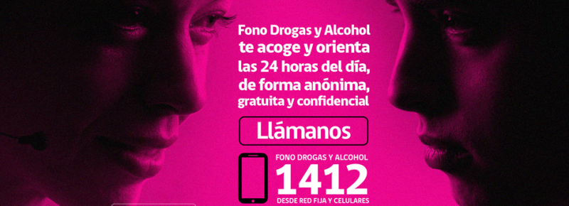 Llamadas al Fono Drogas y Alcohol 1412 desde la Región Metropolitana aumentaron 161%