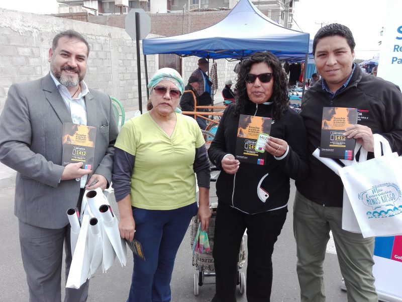Difusión de campaña en Feria Itinerante 1 de mayo de Arica