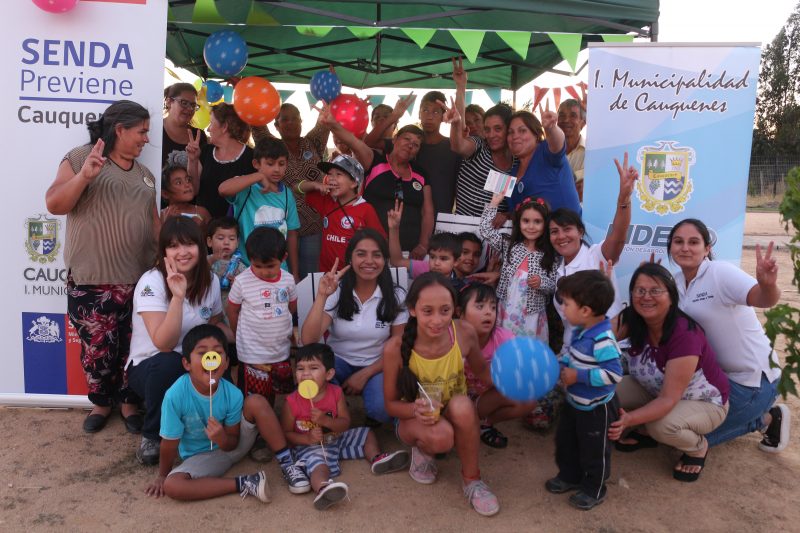 SENDA Previene Cauquenes dio inicio a la campaña de verano con un picnic preventivo junto a la comunidad Villa Alto del Río