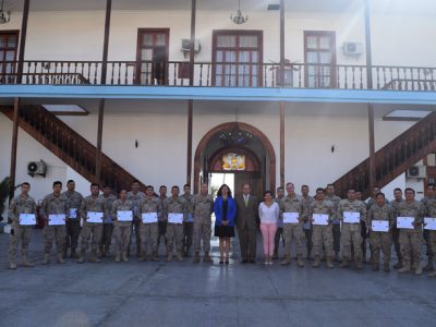 Certifican a veinticuatro militares del Ejército de Chile como monitores preventivos del consumo de drogas