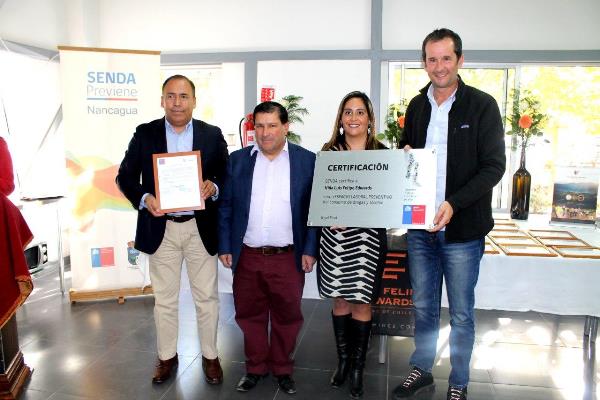 SENDA Nancagua certifica a Viña Luis Felipe Edwards en Prevención de Drogas y Alcohol