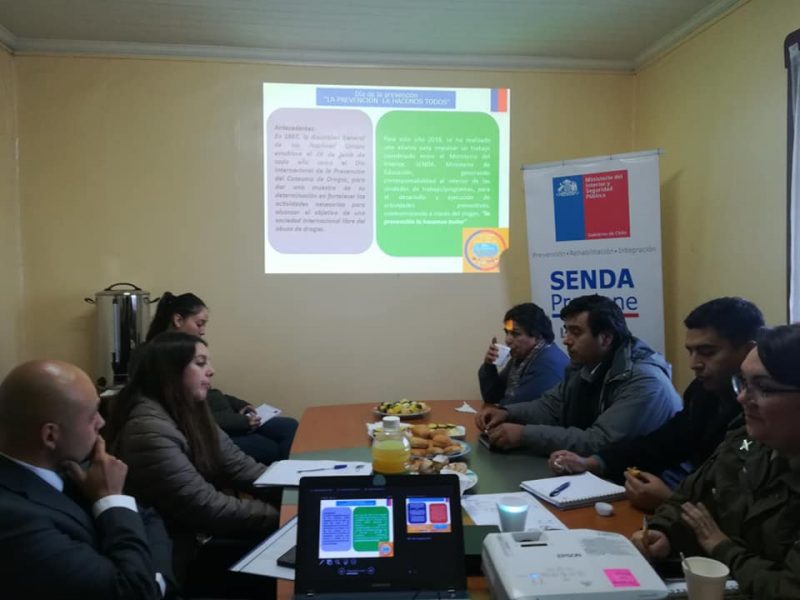 SENDA Previene La Unión realizó coordinación con representantes del intersector para beneficiar a la comunidad