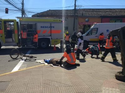 SENDA Previene Colbún junto a otros organismos realizaron simulacro de accidente de tránsito