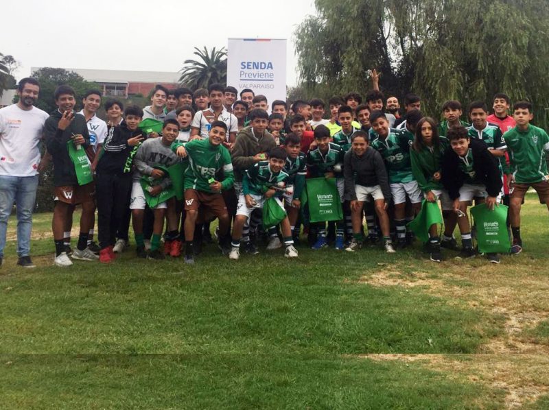 SENDA y Santiago Wanderers trabajan en conjunto para capacitar a los más jóvenes del decano del fútbol porteño