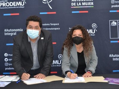 SENDA  Tarapacá y PRODEMU  celebran convenio de colaboración para mejorar la calidad de vida de las mujeres en la región