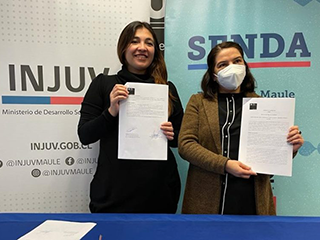 SENDA e INJUV trabajarán en conjunto para prevenir consumo de alcohol y otras drogas en el Maule