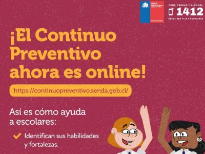 SENDA presenta primera plataforma digital de Prevención del Consumo de Drogas en escolares