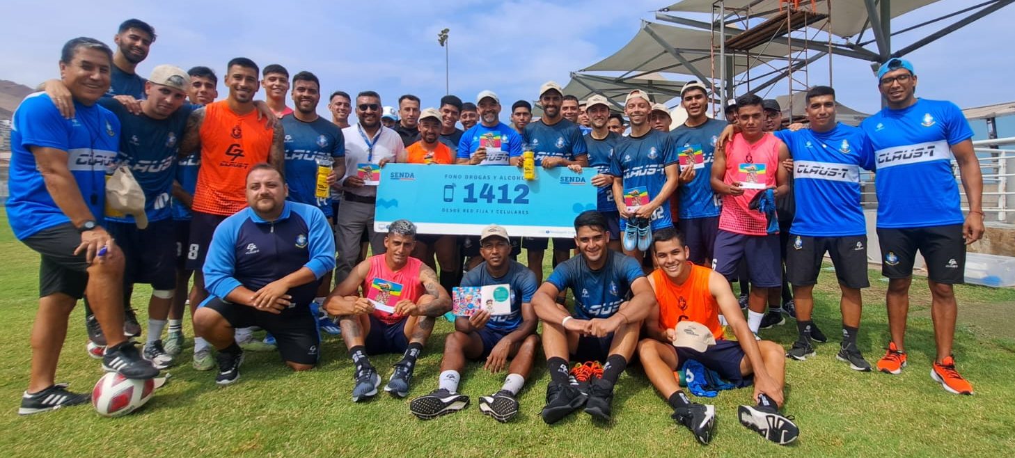 Plantel del CDA se suma a campaña preventiva de SENDA Antofagasta