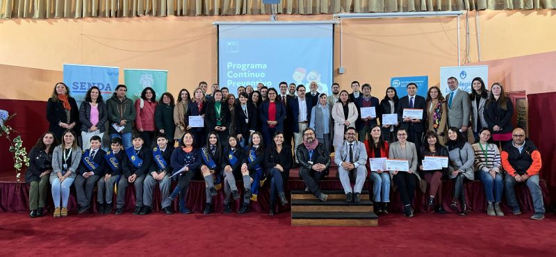 SENDA Los Ríos realizó reconocimiento a establecimientos educacionales de la región que ejecutaron el programa Continuo Preventivo Online