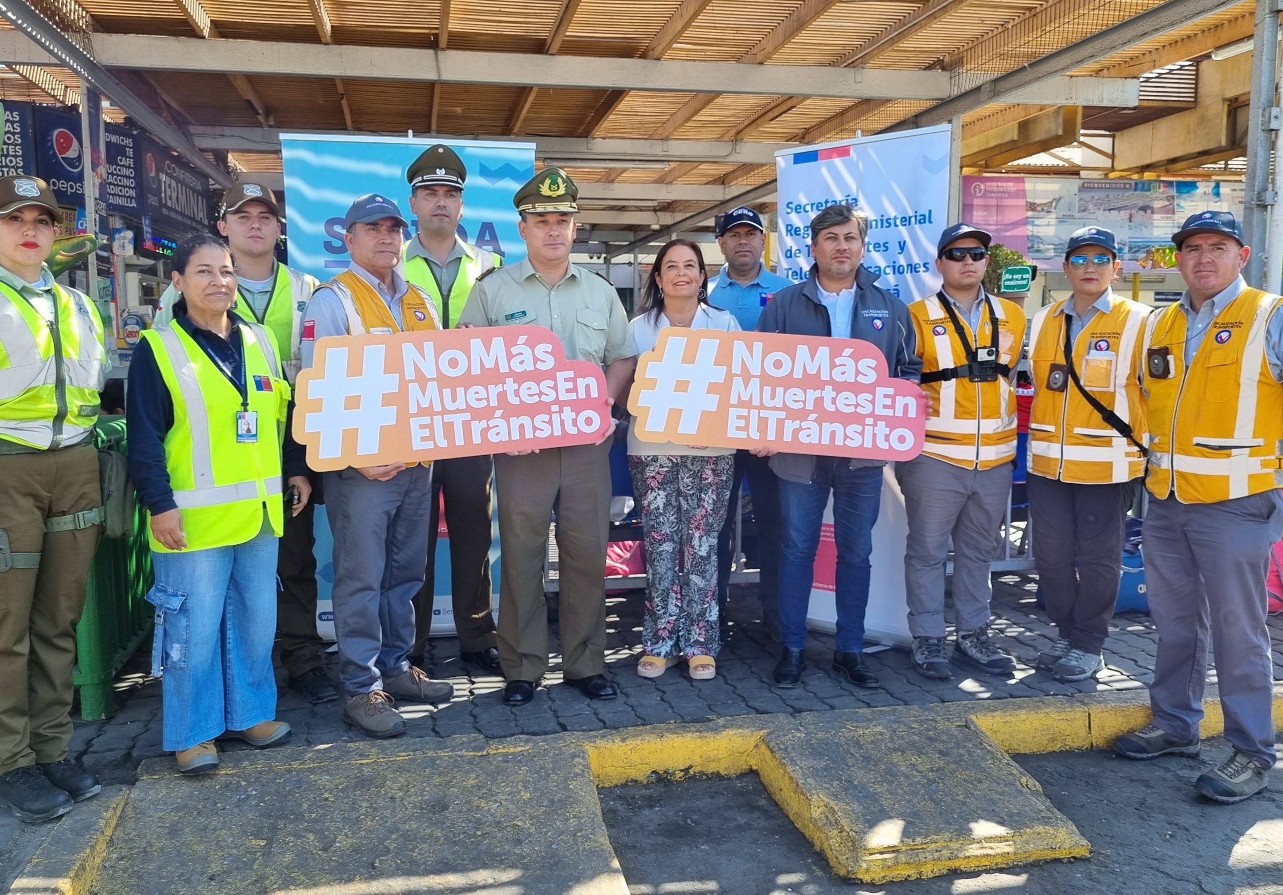 Autoridades regionales realizaron operativo intersectorial de fiscalización en el terminal de buses rodoviario de Iquique