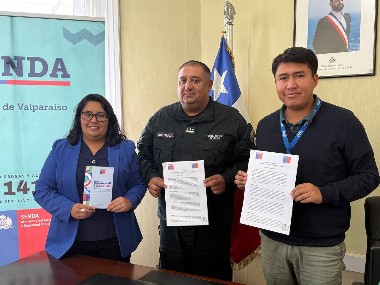 Gendarmería y SENDA firman convenio en Valparaíso para fortalecer la integración social