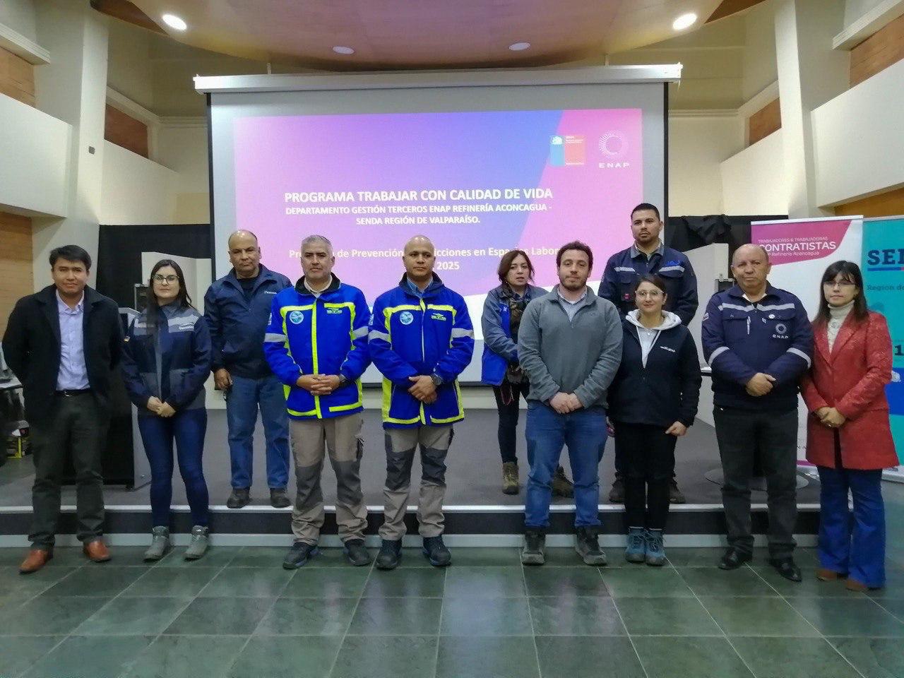Empresas de ENAP Aconcagua refuerzan su compromiso con la prevención del consumo de alcohol y otras drogas con política de bienestar