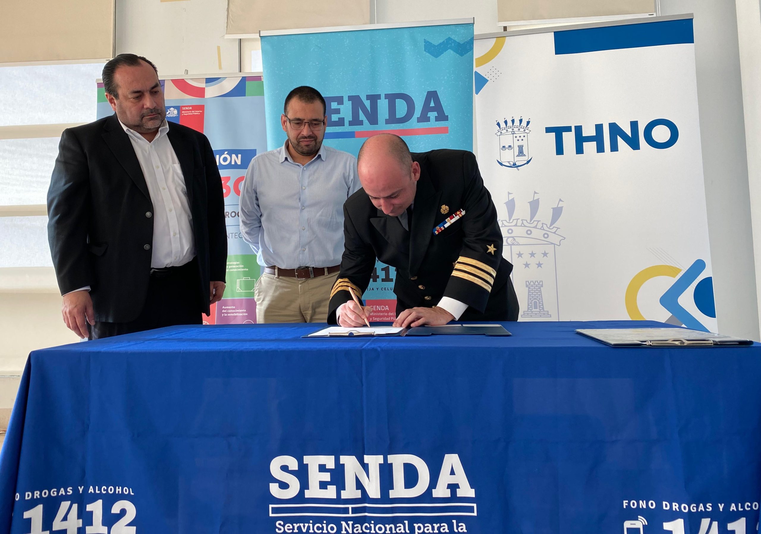 SENDA Biobío firma acuerdo con Armada para implementar programa Trabajar con Calidad de Vida