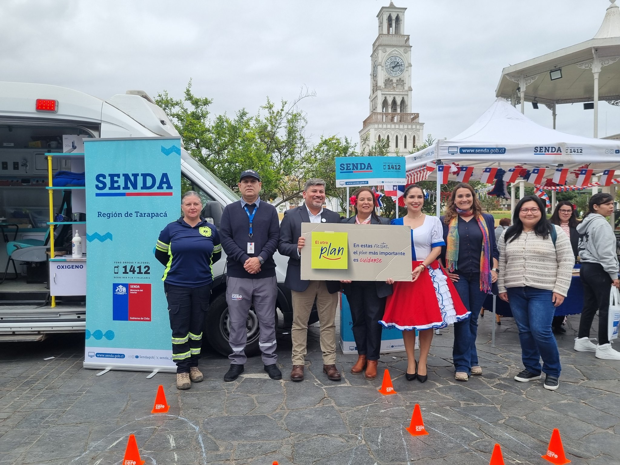 Feria preventiva “Chile Celebra, Chile se Cuida” busca prevenir delitos  y accidentes de tránsito en Tarapacá durante Fiestas Patrias