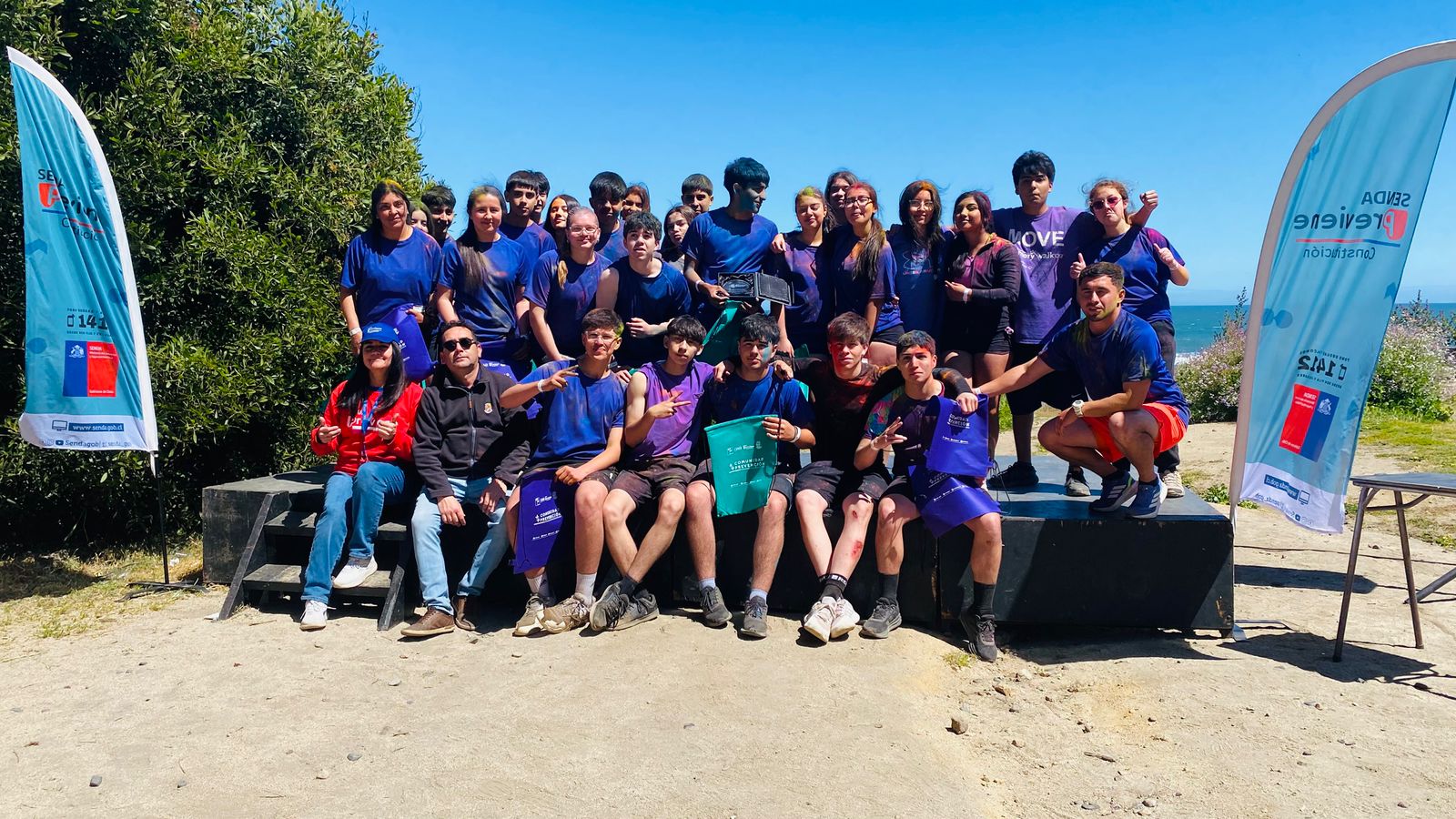 Para promover buen uso del tiempo libre y trabajo en equipo estudiantes de Constitución participaron en Desafío SENDA 2025