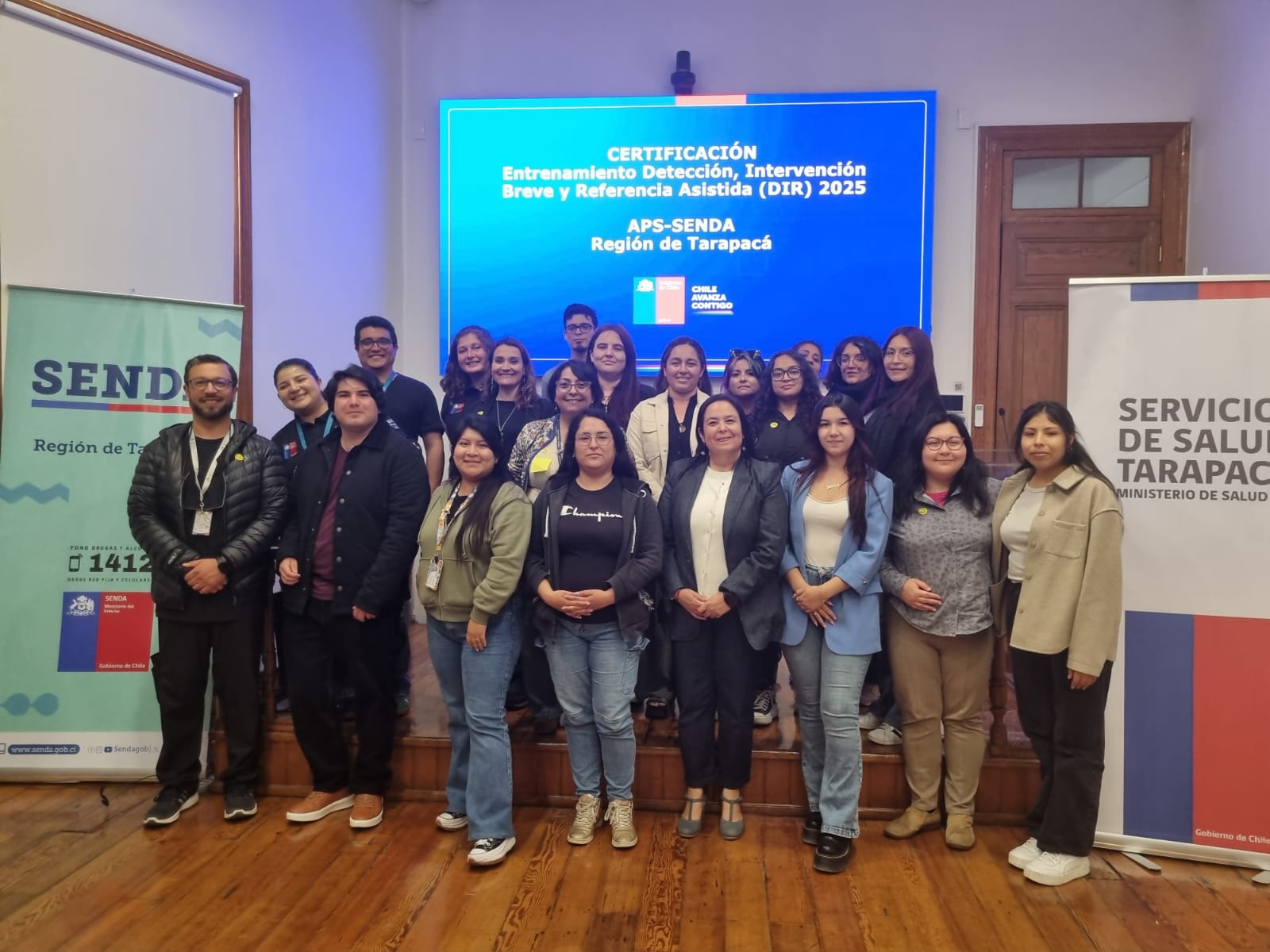 Fortalecen competencias de equipos SENDA Previene y de Servicio Salud para atención primaria