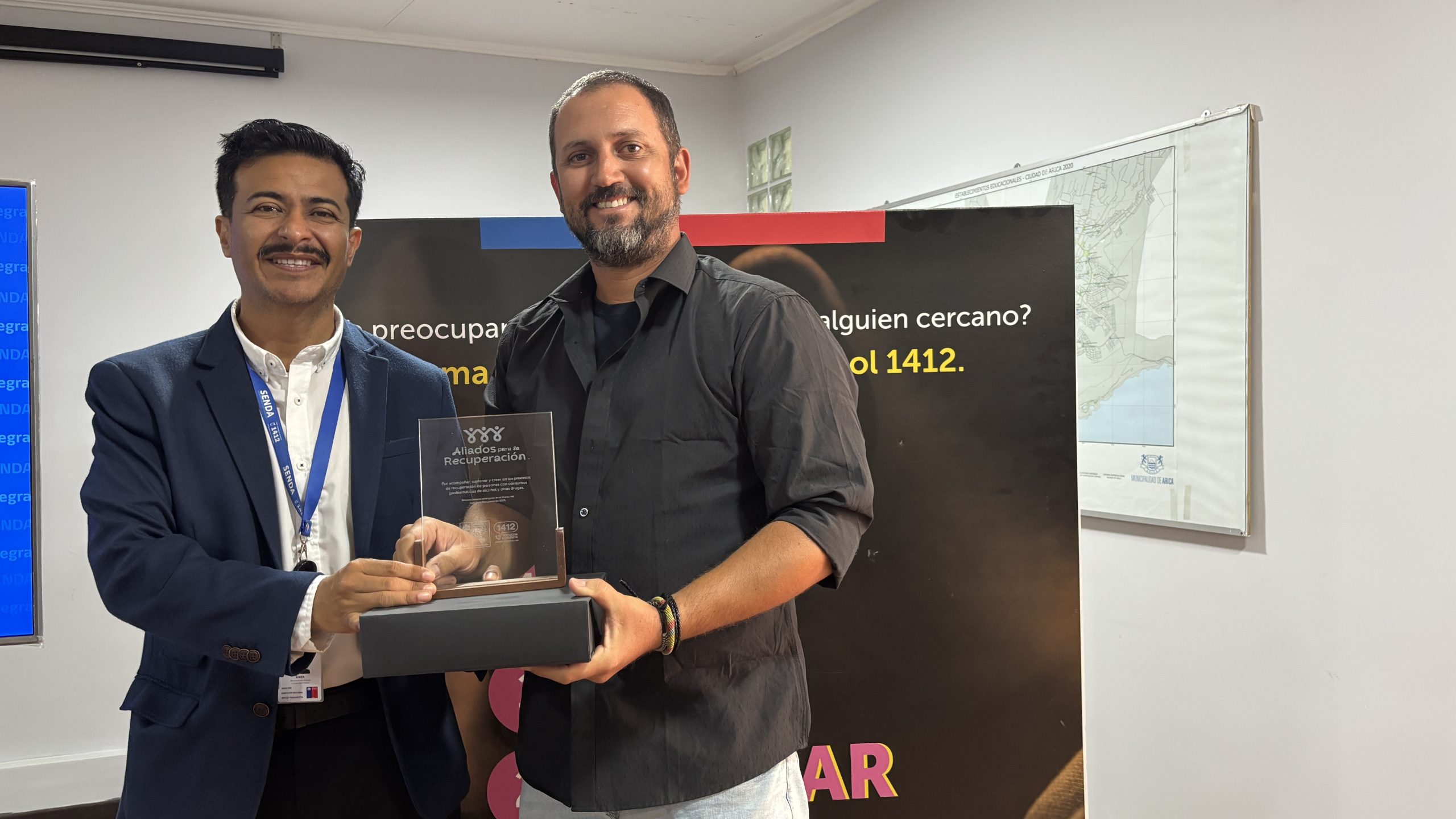 En Arica SENDA reconoce a nueve aliados por su aporte a la recuperación de personas con consumo problemático de alcohol y otras drogas