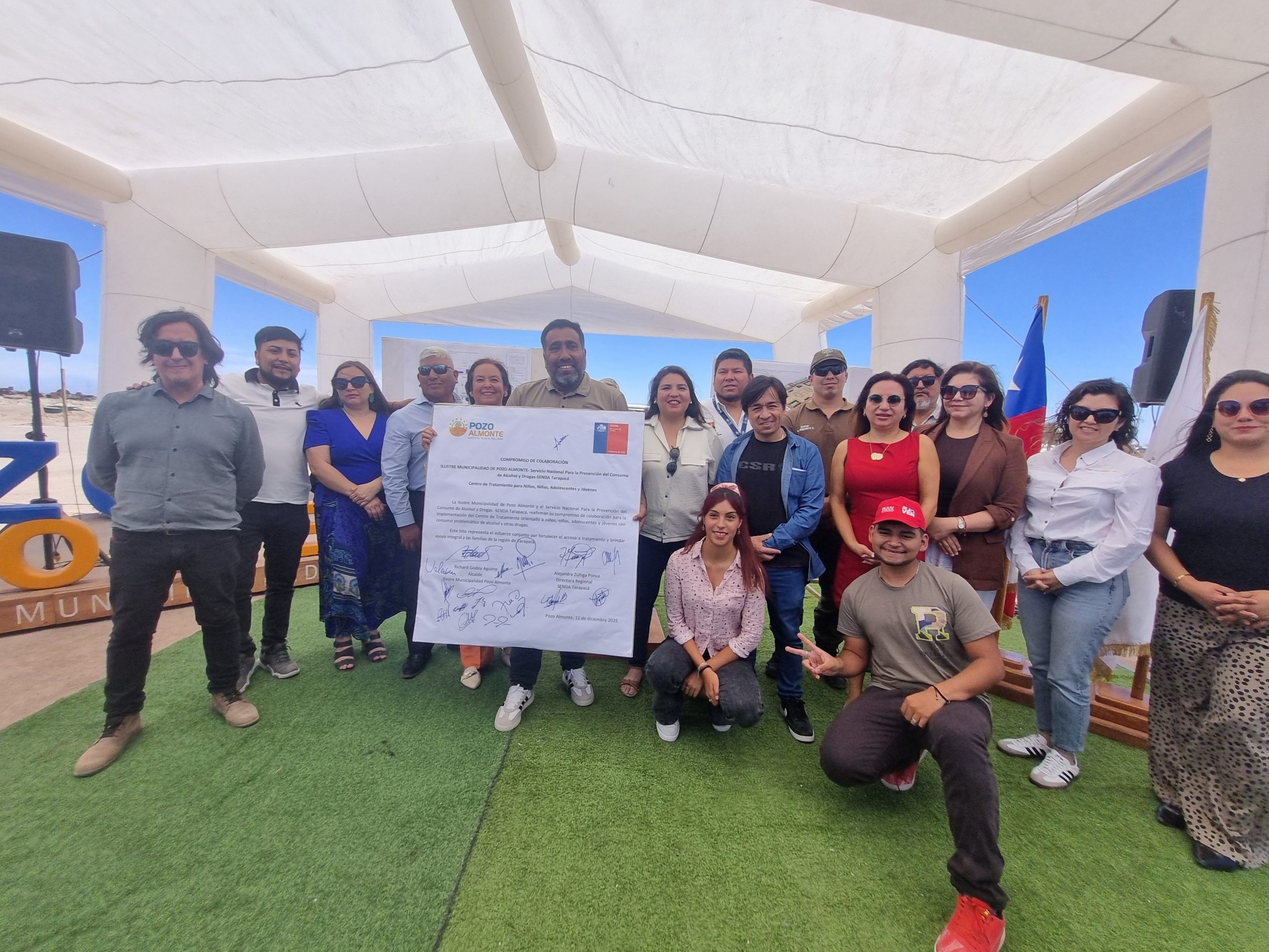 SENDA Tarapacá y Municipalidad de Pozo Almonte realizan hito simbólico para la instalación del primer centro regional de tratamiento para niños, niñas y adolescentes