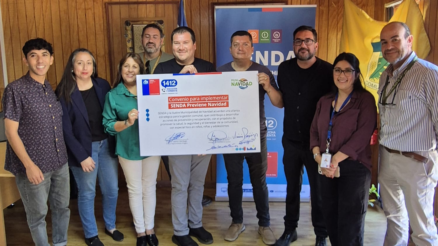 SENDA y Municipalidad de Navidad firman convenio para implementar programa SENDA Previene