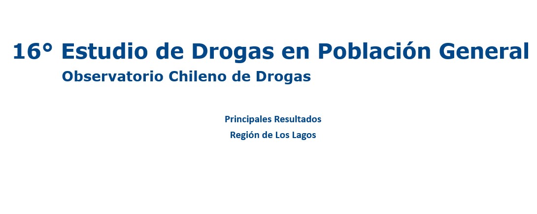 SENDA Los Lagos da a conocer resultados regionales de último estudio de población general